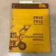 Fiat Allis FR10 FR12 WHEEL LOADER SERVICE SPECS SPECIFICATION SHOP REPAIR MANUAL