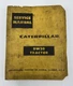Caterpillar DW20 Tractor Service Reference Manual Peoria Illinois USA