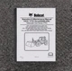 Bobcat V723 VersaHandler Tool Carrier Owner Operator User Manual S/N A8HP13000-