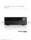 Harman Kardon AVR1700 AVR170 Receiver Owners Manual