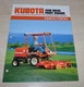 Kubota Diesel Front Mower F2100 F2400 4WD Tractor Japanese Brochure Prospekt