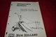 New Holland 601 611 Forage Harvester Operator's Manual WPNH 