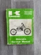 GENUINE KAWASAKI 1990&ndash;1991 KX125 KX250 MOTORCYCLE SERVICE MANUAL 99924-1131-02