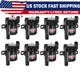 8x Round Ignition Coils for Chevy Silverado 1500 2500 GMC LS 5.3/6.0/4.8L Engine