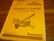 Vermeer 1600A Brush Chipper Parts Catalog User Owner Operator Maintenance Manual