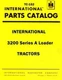 International 3200 Series A Loader Tractor Parts Manual