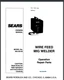 Sears Craftsman Mig Welder 934.20105 Owner & parts list Manual 36 pages