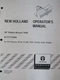 New Holland Operator's Manual for 60" Rotary Broom 704D
