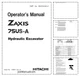 Hitachi Zaxis 75US-A Excavator Operators Manual PDF