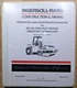 INGERSOLL RAND SD-100 PRO-PAC SERIES COMPACTOR OPERATION & MAINTENANCE MANUAL