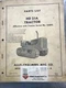 Allis Chalmers HD 21A Tractor Parts List Manual Book