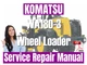 Komatsu Wheel Loader WA180-3 Service Repair Manual