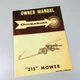 Cockshutt 315 Mower Owner Operators Manual Sickle Bar Sickel Hay Bar