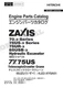 HITACHI ZX70-3 ZX75US-3 ZX75UR-3 Excavator ISUZU Engine Parts Catalog Manual