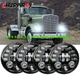 4PCS 5.75 5 3/4 white LED Headlights for Kenworth W-900A W900A Peterbilt 359