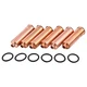 6 Pieces Injector Sleeve 65032050002 for Doosan Daewoo Engine D2366 DE12