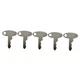 5pcs 1570 Ignition Keys compatible with Ford/New Holland Tractors 1210 1320 