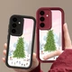 Case For Smausng S25 Edge S24 Ultra S23 A17 A55 Christmas Tree Shockproof Cover