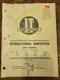 VTG Original INTERNATIONAL HARVESTER I&T SHOP SERVICE MANUAL No. IH-8