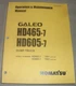 KOMATSU GALEO HD465-7 HD605-7 DUMP TRUCK OPERATION & MAINTENANCE BOOK MANUAL