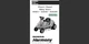 Honda Harmony H1011S, H1011R & H1011HS Riding Mower Maintenance & Owner's Manual