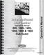 International Cub Cadet 1000 1200 1250 1450 1650 800 Lawn Tractor Owners Manual