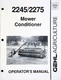Gehl 2245 2275 Mower Conditioner Owners Operators Manual