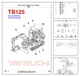 Takeuchi TB125 Excavator Parts Catalog PDF