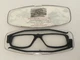Nanini HE200 Eyeglasses Compact black fold Frames w./Original case Made in Italy