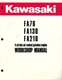 KAWASAKI FA76,FA130,FA210 GASOLINE ENGINES WORKSHOP MANUAL