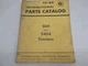 1962 Parts Catalog TC-86 for International Models 404 and 2404 Tractors