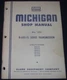 CLARK MICHIGAN FD-13500 SERIES DRIVE AXLE SERVICE SHOP REPAIR MANUAL 1987