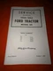 VTG Ford 8n Tractor Service Manual 1948-1952 #3730-47J Ford Motor Co.