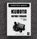 Rotary Mower Operator Instruction Maint Manual Kubota RC40-G RC44-G RC48-G 