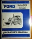 Ford 7412 Quick Attach Farm Loader for 7710 8210 TW-5 TW-15 Tractor Oper Manual