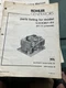Kohler Generator Parts Manual 4.5 CLM21-RV (KT-17 Powered)