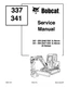 Bobcat 337 341 Compact Excavator Service Shop Repair Manual 6902741