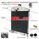 Fit Massey Ferguson Harris 50/MH50/65 184525M91/182456M91 3 Row Tractor Radiator