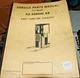 YALE Model NS 035 040 AB 4000 Lbs Forklift Parts Manual book catalog reach truck