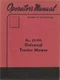 IH Owner's Manual for McCormick 27-VA Universal Rear Mounted Sickle Hay Mower
