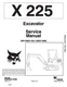 Bobcat X 225 X225 Excavator Service Shop Repair Manual 6720347