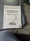 Kubota Front Loader Model BF800 BF900 BF1100 Operators Manual