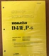 Komatsu D41E-6, D41P-6 w/ 6D102E-2 Engine Service Printed Manual
