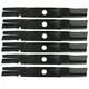 K5935-34360 Set of Six New High Lift Mower Blade Fits Kubota ZD221 ZG227