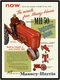Massey Harris MH50 Tractor Ad 9" x 12" Metal Sign