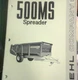 500MS Spreader Owner's Manual Gehl