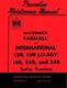 International Farmall Cub Lo-Boy 140 240 340 Operators Preventive Maint Manual