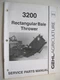 GEHL 3200 RECTANGULAR BALE THROWER SERVICE PARTS MANUAL
