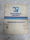 TELEDYNE WISCONSIN MOTOR MM-274-C ENGINE INSTRUCTION MANUAL PARTS LIST VH4 VH4D