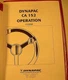 Dynapac CA152 Roller Operation Manual O152EN2